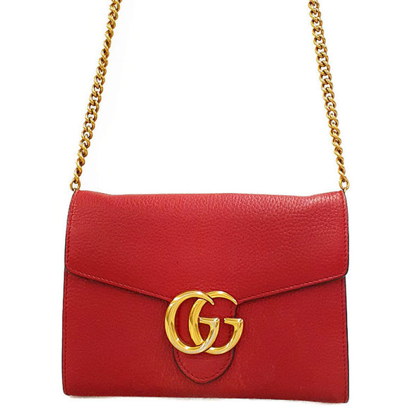 Gucci Wallet Marmont GG Chain - Picture 1 of 8